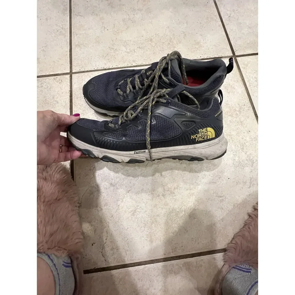 The North Face Men’s Gray Ultra Fastpack IV Hiking Shoes Lace Up Mesh Upper 9.5